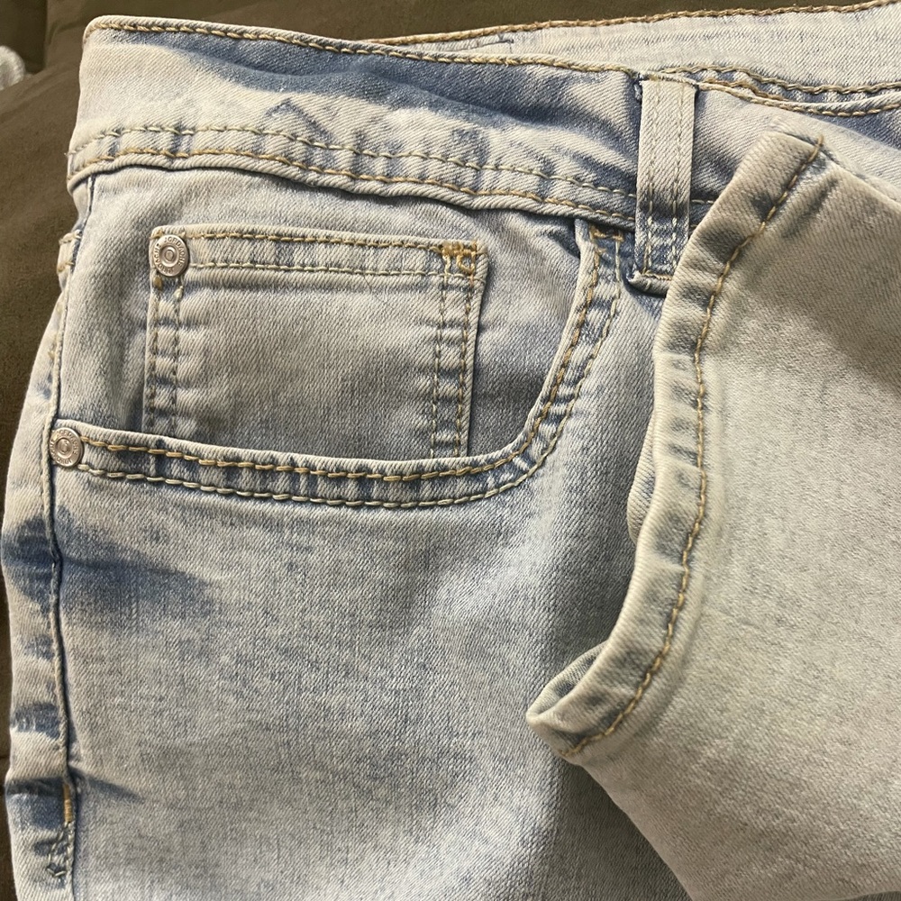 Acid Wash Bleach Bum Jeans